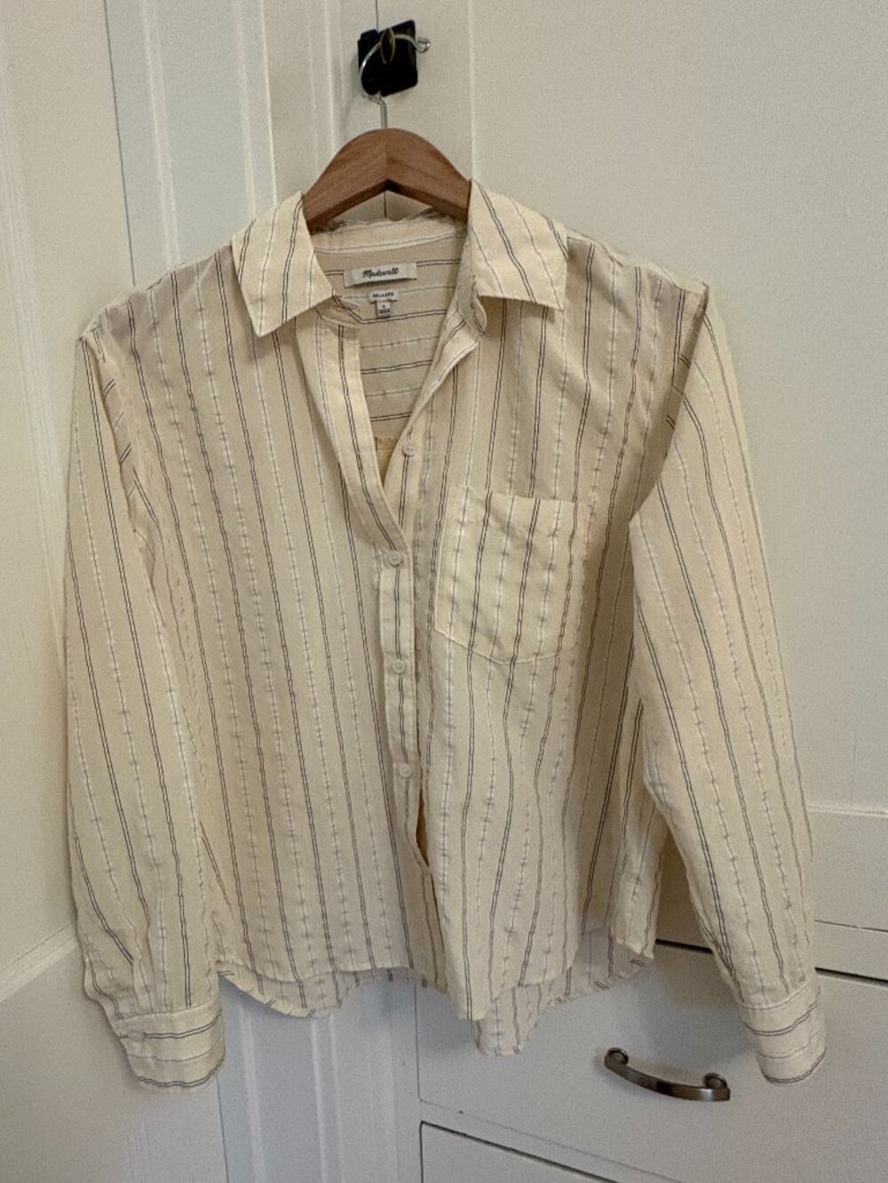 Madewell Drapey Oversized Boyshirt Button-Down